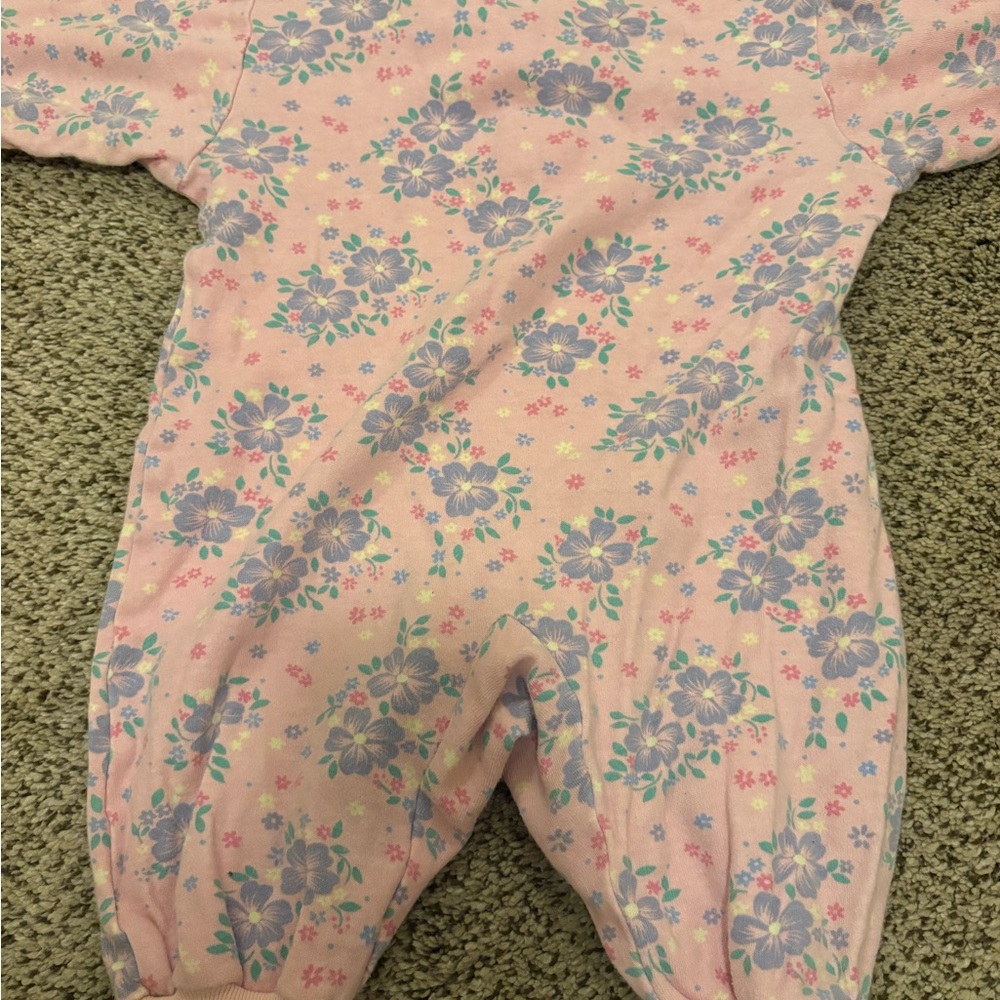 Floral Pink Kids One Piece